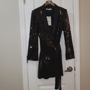 Zara sequined rope/suit dress